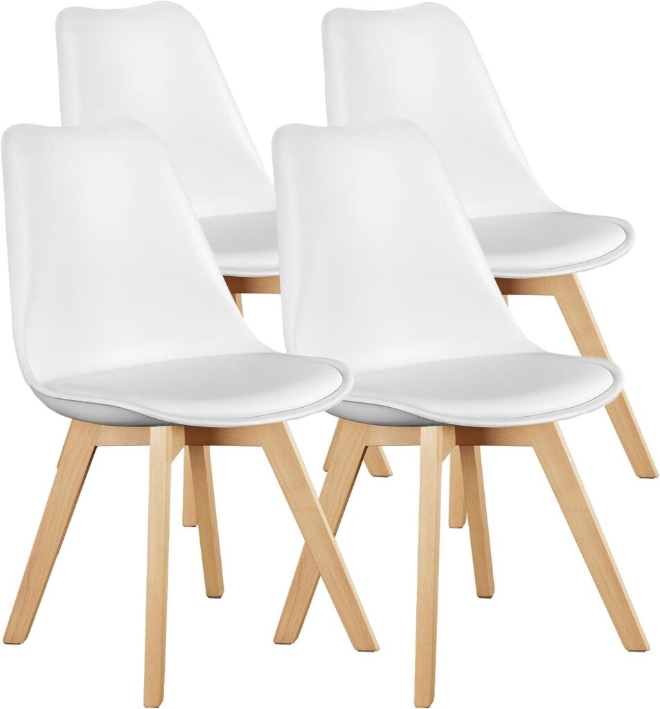 PU Leather Dining Chairs, Set of 4