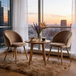 Velvet Dining Chairs, Set of 2