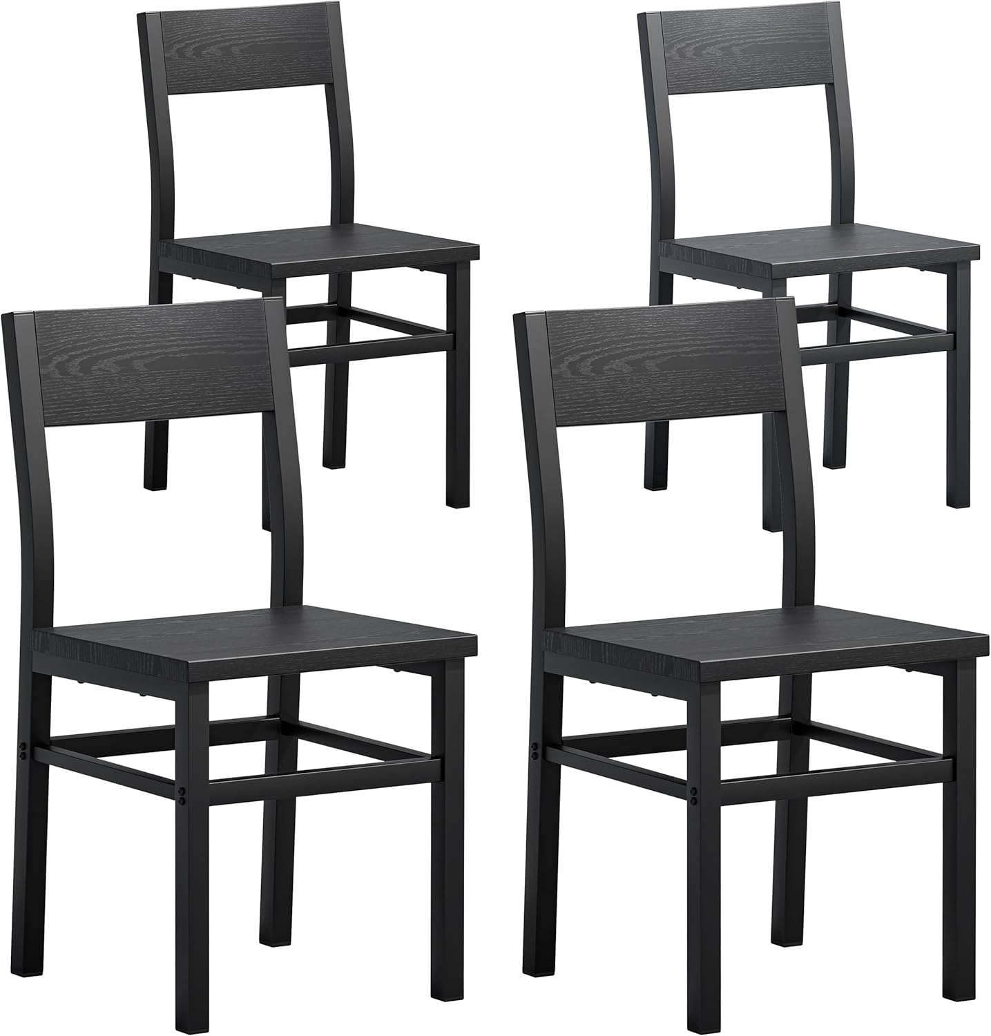 Metal-Frame Dining Chairs, Set of 4 - Image 9