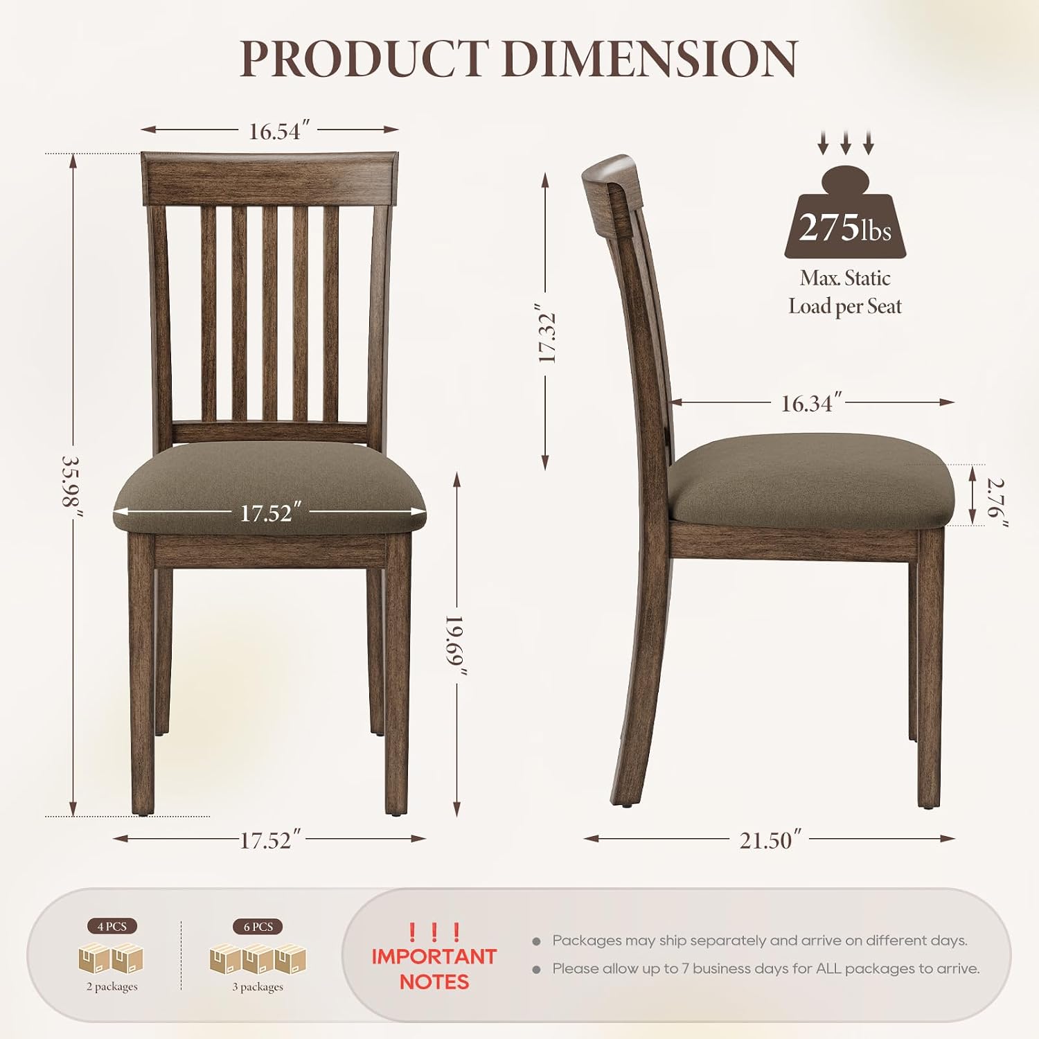 Slat-Back Dining Chairs, Set of 4 - Image 2