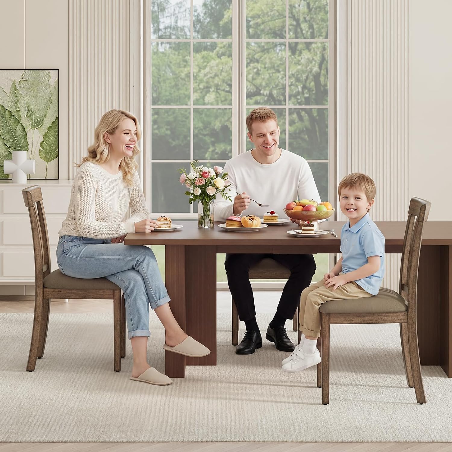 Slat-Back Dining Chairs, Set of 4 - Image 5
