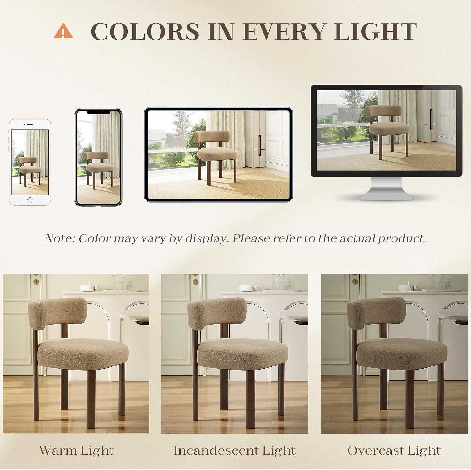 Contoured Wooden Dining Chairs, Set of 4 - Image 6