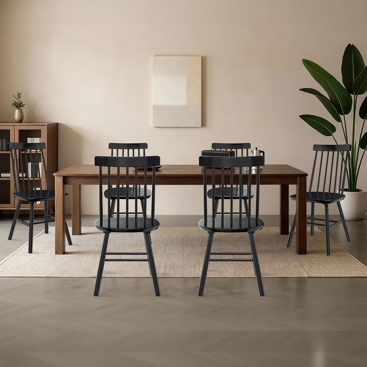Windsor Spindle-Back Dining Chairs, Set of 4 - Image 8
