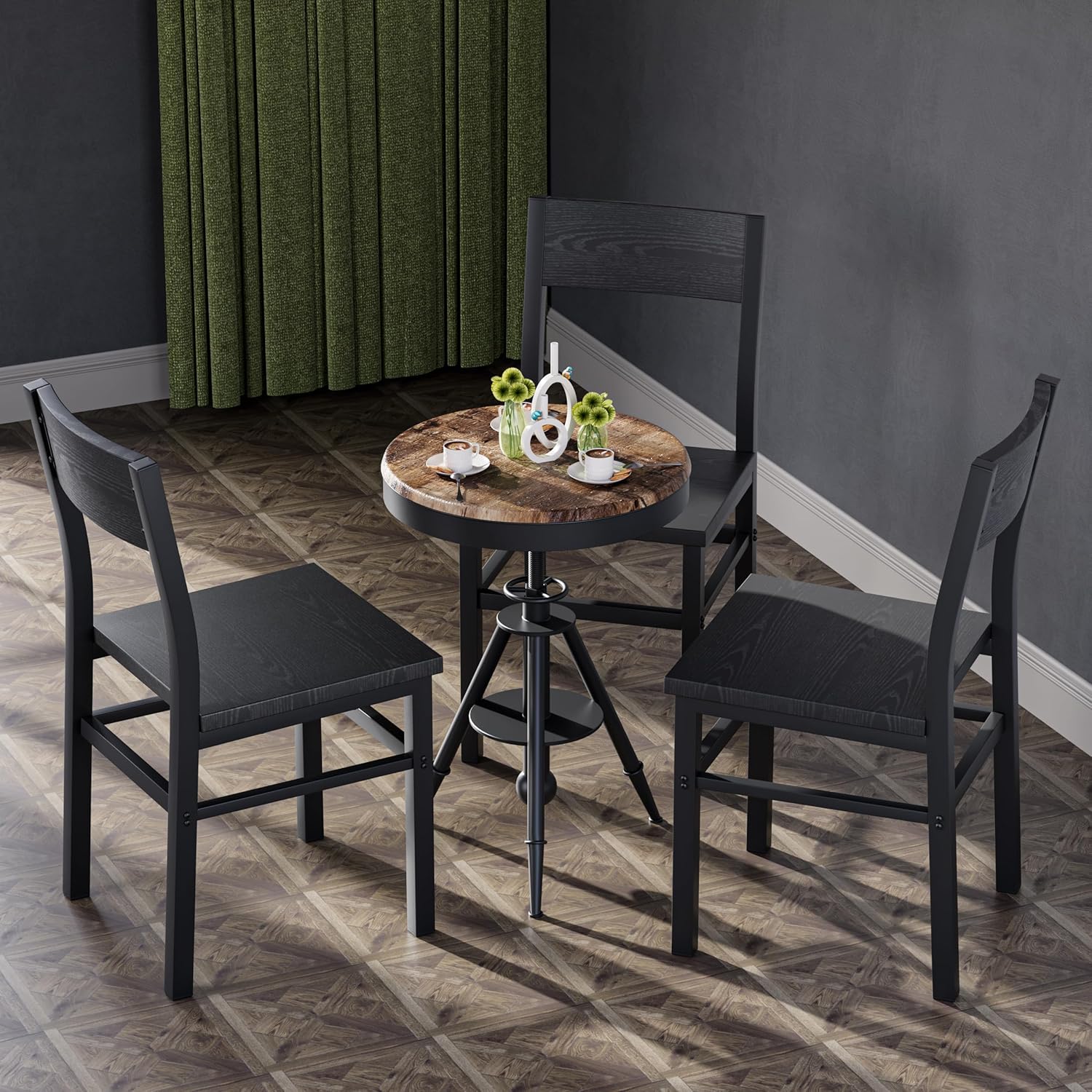Metal-Frame Dining Chairs, Set of 4 - Image 7