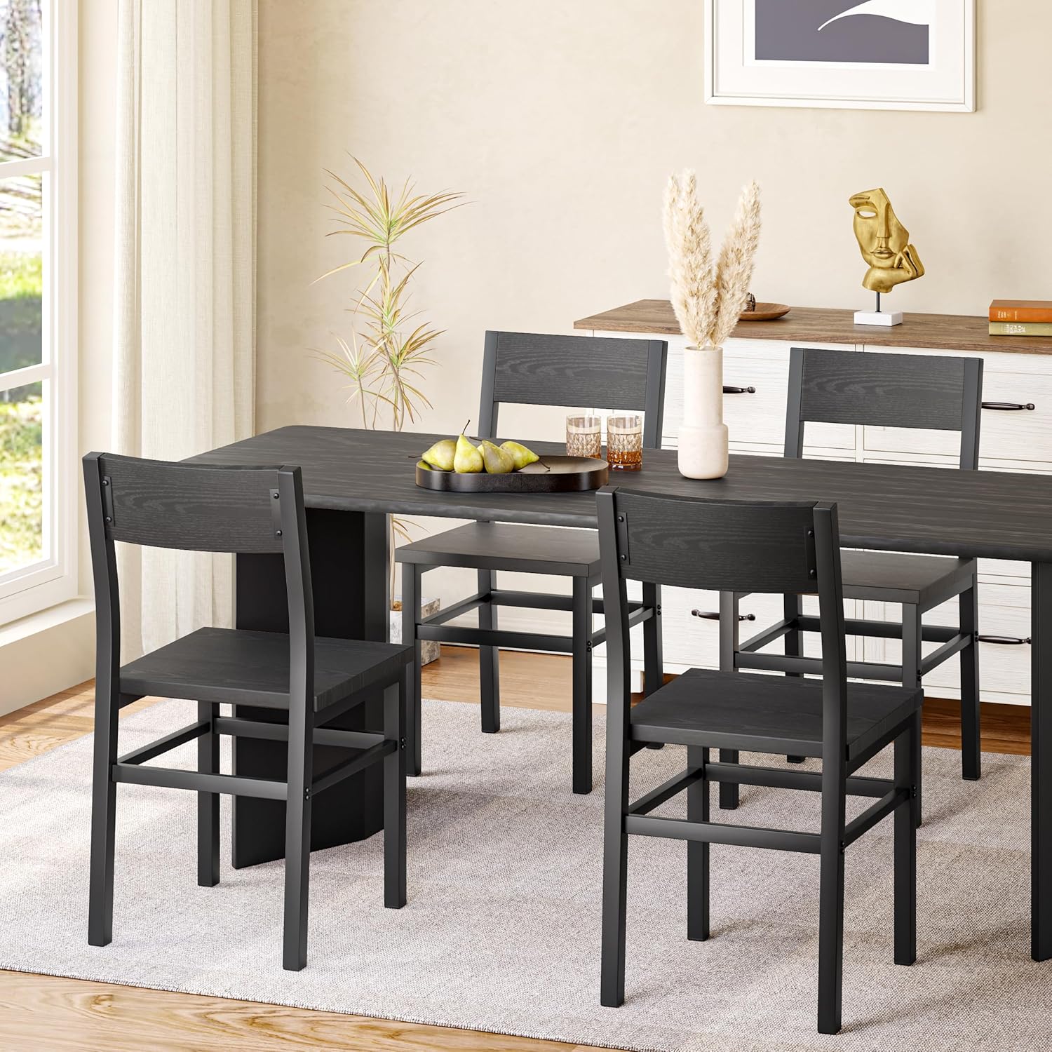 Metal-Frame Dining Chairs, Set of 4 - Image 8