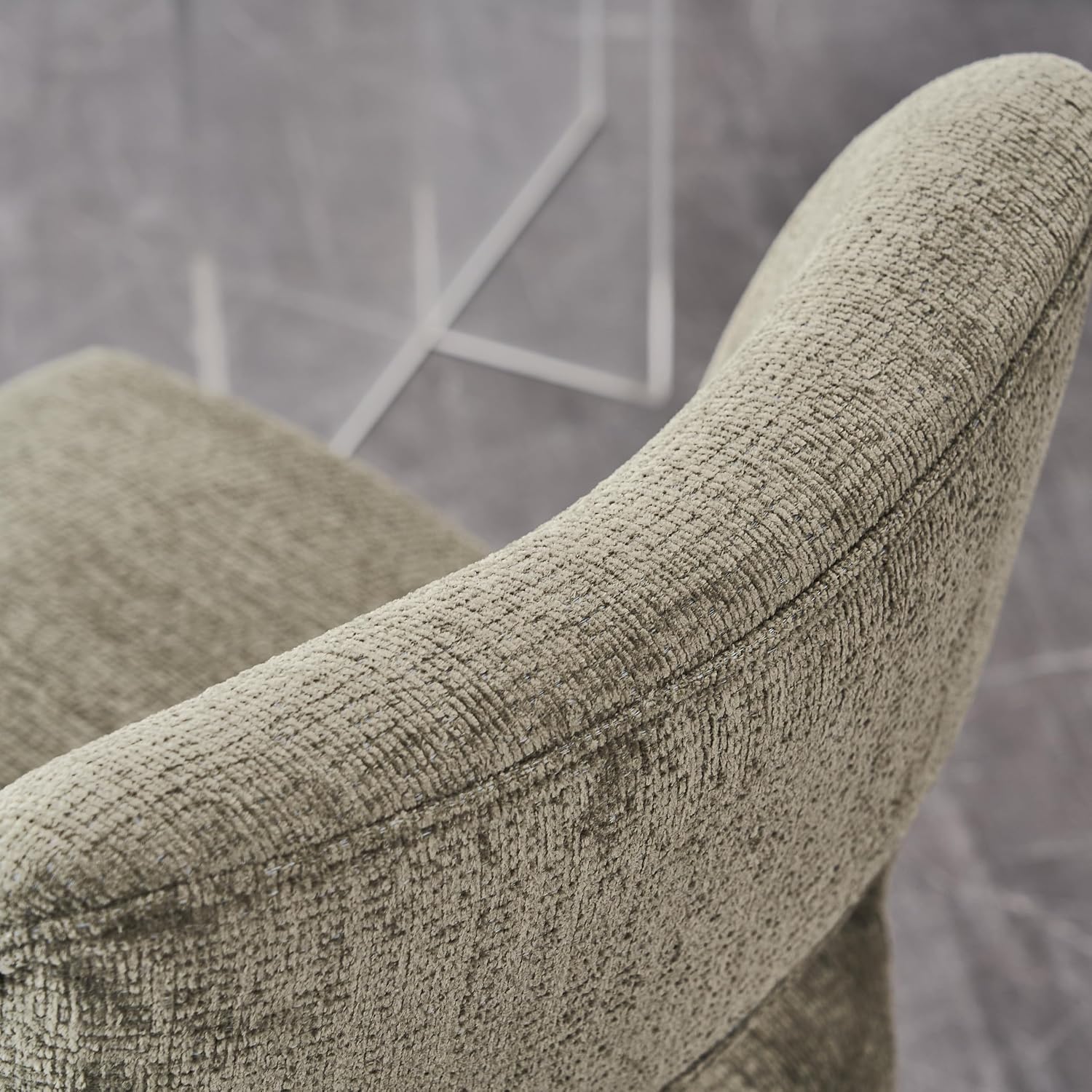 Open-Back Fabric Dining Chairs, Set of 4 - Image 6